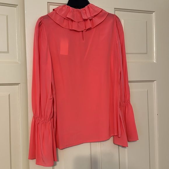 Tory Burch Ruffle Blouse size 8 - Picture 3 of 6